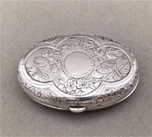 A Sampson Mordan Silver Travelling Photo Frame.