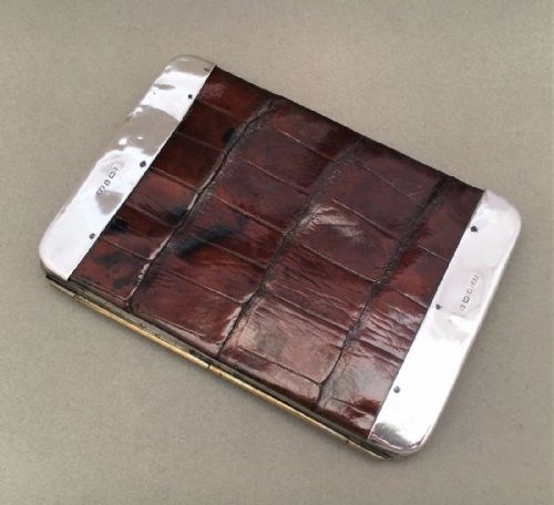 fig 1. A Charming Edwardian silver mounted wallet.