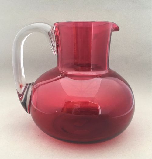 fig 1. A Victorian Cranberry water jug.