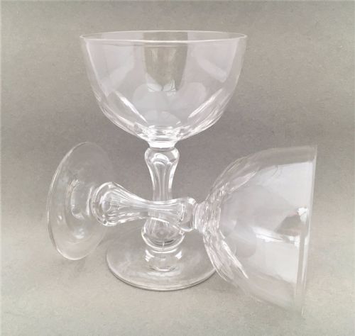 A Pair of Victorian Cut Glass Champagnes.