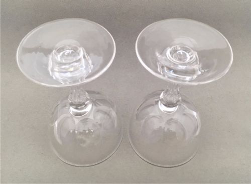 fig 1. A pair of Victorian cut glass champagnes.