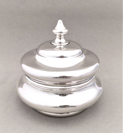 fig 1. An interesting George V Silver Tea Caddy.
