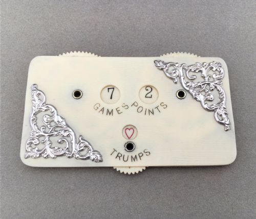 An Exquisite Edwardian Silver Mounted Trump Marker.