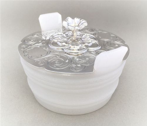 fig 1. A wonderful early Victorian silver lidded butter dish