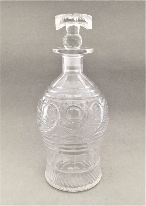 A Handsome Cut Glass Victorian Decanter