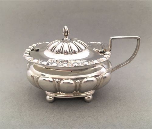 A Victorian Chester Silver Mustard Pot