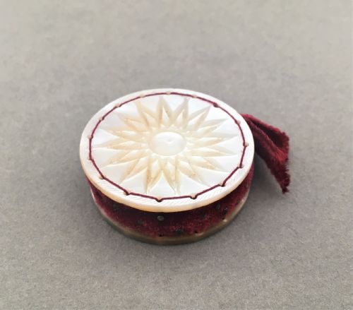 A Charming Victorian Mother of Pearl Pin Cushion