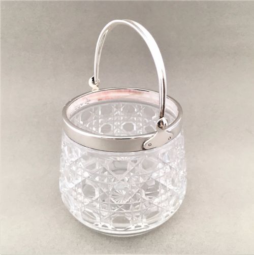 fig 1. A delightful Victorian silver mounted bowl or preserve pot