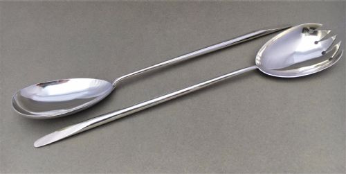 A Stylish Pair of Victorian Silver Salad Servers