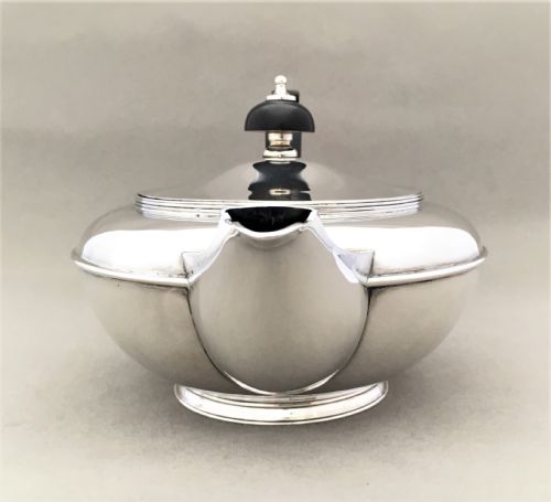 fig 2. A stunning Edwardian silver breakfast tea set