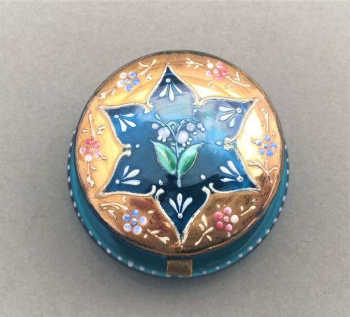 fig 1. An exquisite french gilded and enamelled trinket pot
