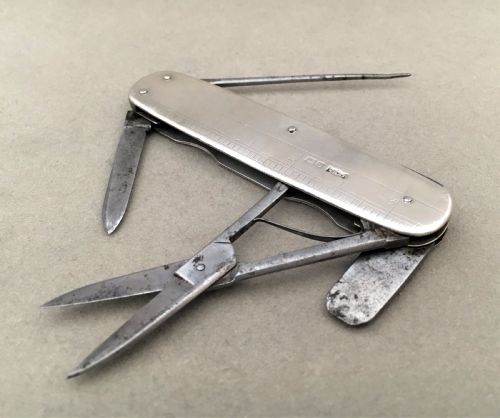 A Rare George V Silver Swiss Army Knife