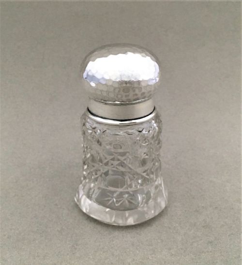 A Silver Mounted Scent Bottle in the Arts and Crafts Style