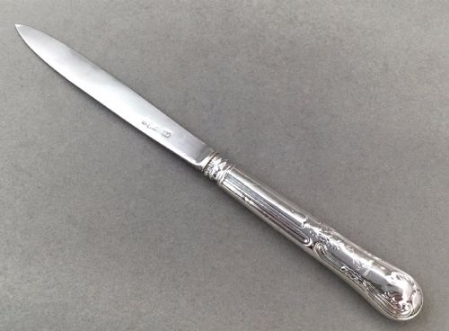 An All Silver Georgian Letter Opener