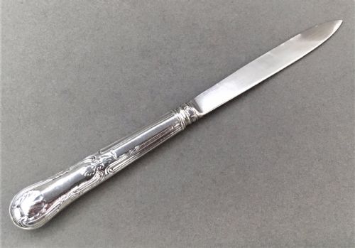 fig 1. An all silver Georgian letter opener