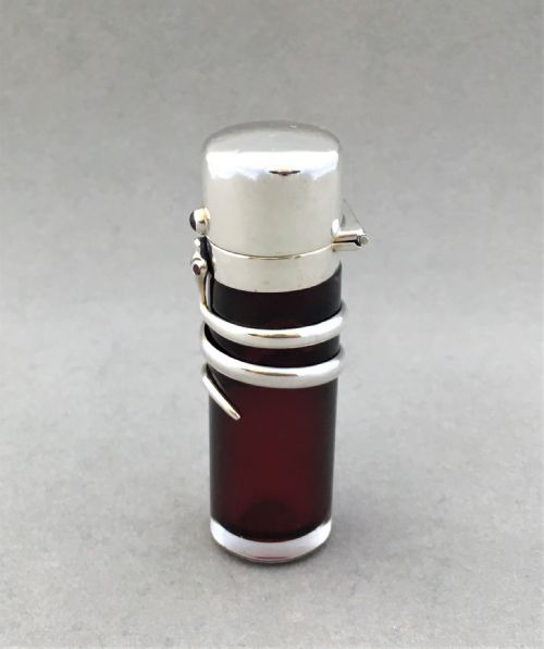 fig 1. A Stunning Victorian silver scent bottle