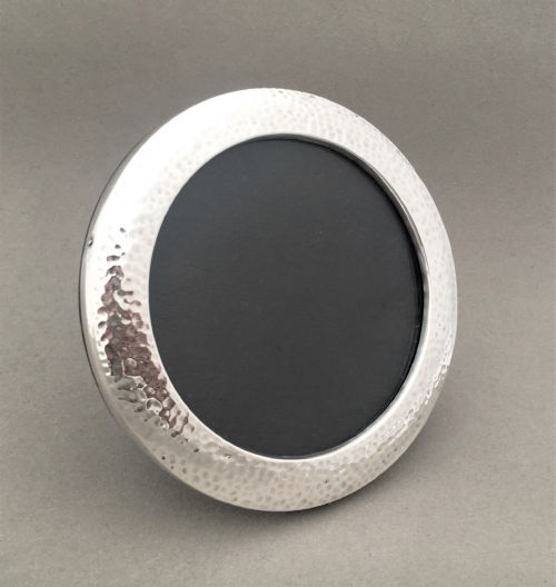 A Stylish Hammered Silver Photo Frame