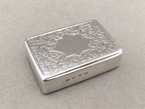 fig 1. A wonderful Victorian Silver snuff box