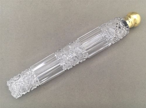 A Stunning Victorian Silver Mounted Perfume Flask