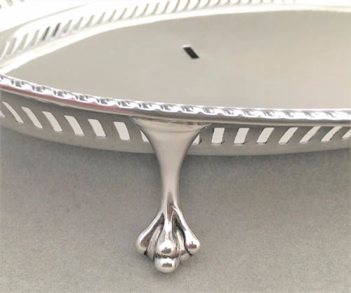 fig 2. A stunning Edwardian silver inkwell & inkstand