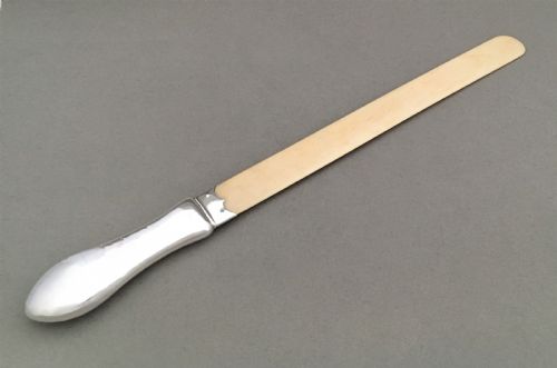 fig 1. A handsome silver and ivory Edwardian page turner