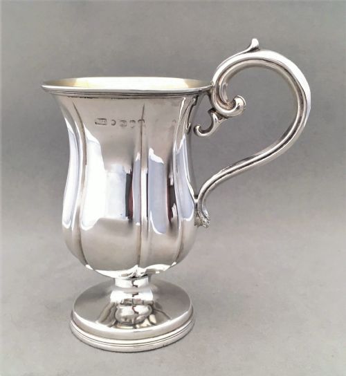 An Early Victorian Silver Christening Mug