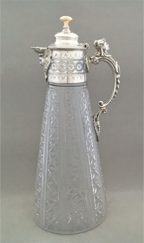 An Attractive Victorian Silver Plate Claret Jug