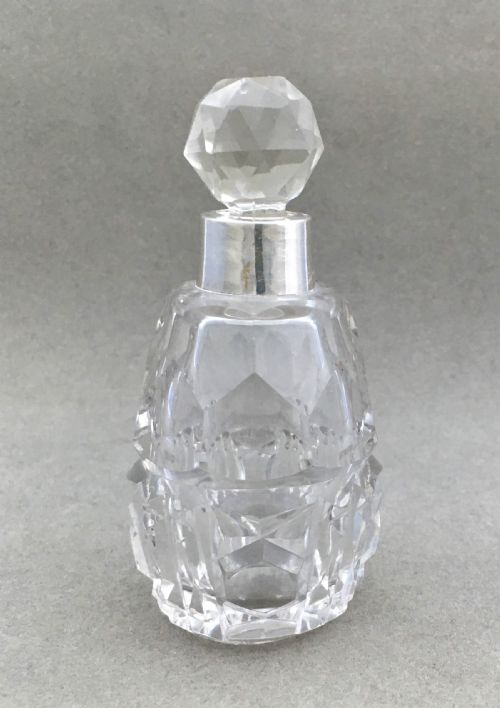 fig 1. A charming silver mounted cut glass scent bottle