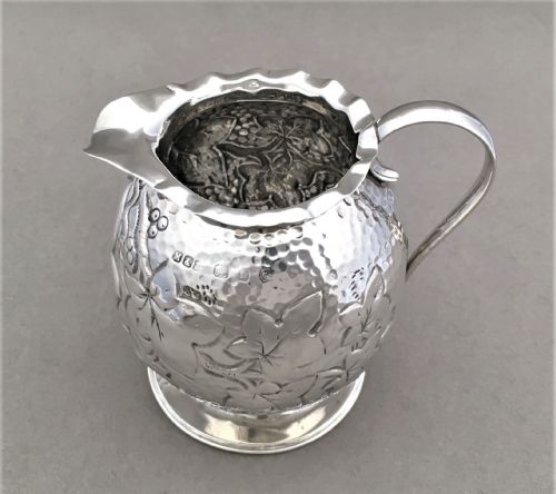 fig 1. A wonderful silver Arts & Crafts cream jug