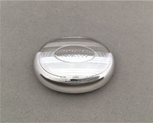 fig 1. A charming Edwardian silver oval tobacco box