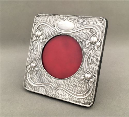 A Gorgeous Art Nouveau Silver Photo Frame
