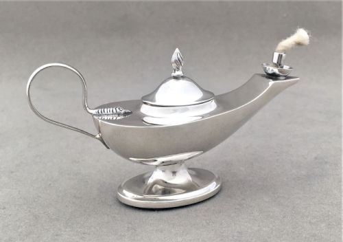 fig 1. A gorgeous silver miniature table lighter