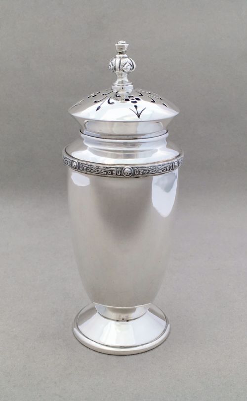 A Stylish Silver Sugar Caster