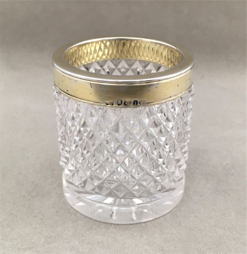 A Fine George IV Silver Mounted Spill Vase