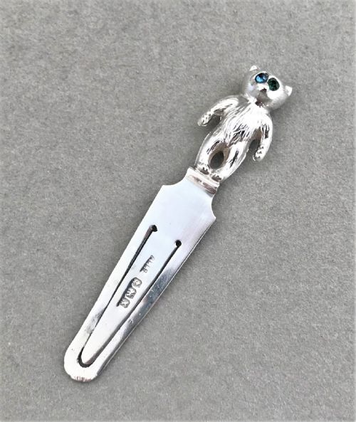 A Charming Silver Bear Bookmark