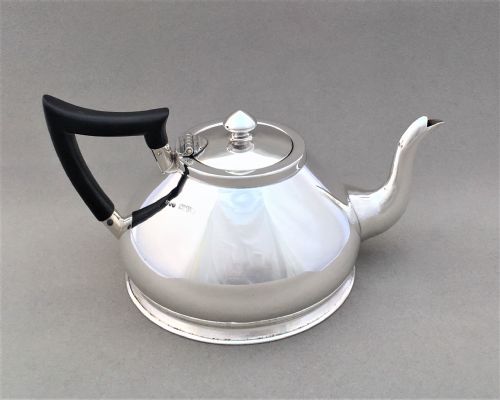An Unusual Chester Silver Breakfast Teapot