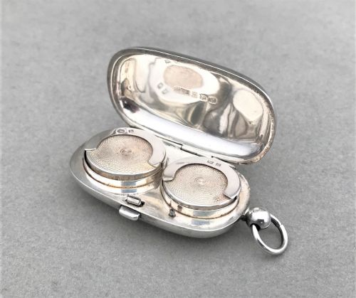 An Edwardian Silver Sovereign & Half Sovereign Case