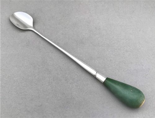 A Rare 18th Century Silver Stilton Scoop