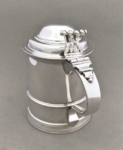 fig 1. An exceptional silver Georgian revival tankard