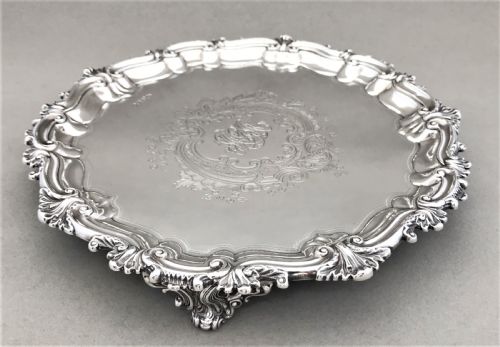 A Superb Edwardian Silver Salver