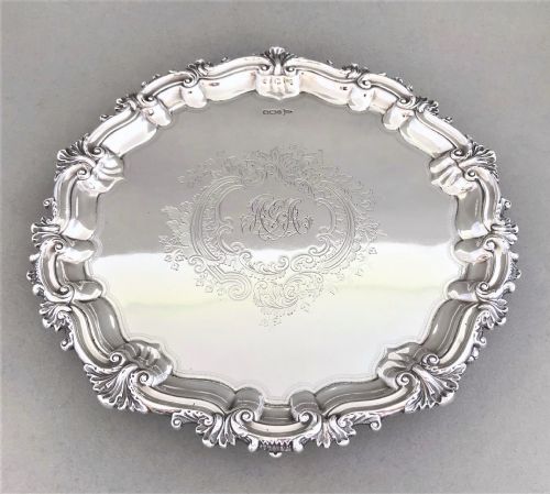 fig 1. A superb Edwardian silver salver