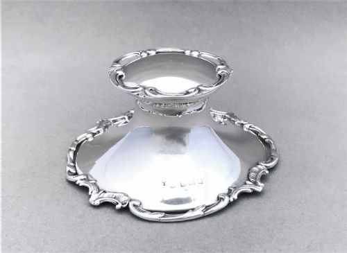 fig 1. An attractive silver capstan inkwell
