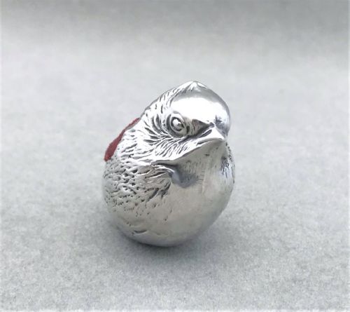 fig 1. A Silver 'Chick' pin cushion by Sampson Mordan