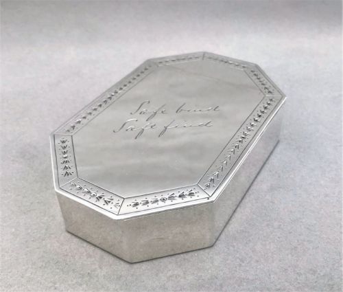 fig 1. A Fabulous quality silver keep safe box