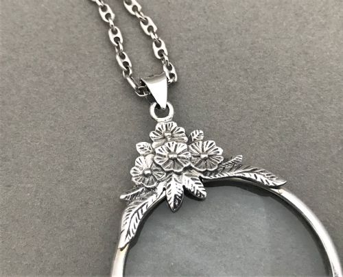 fig 1. A gorgeous sterling silver magnifying glass