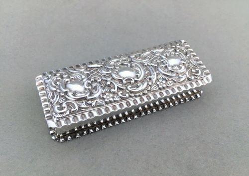 A Victorian Silver Trinket Box