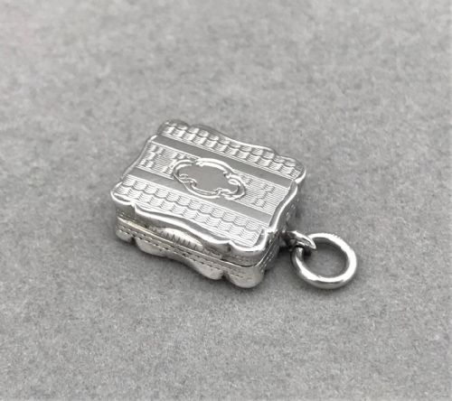 An Exquisite Miniature Victorian Silver Vinaigrette