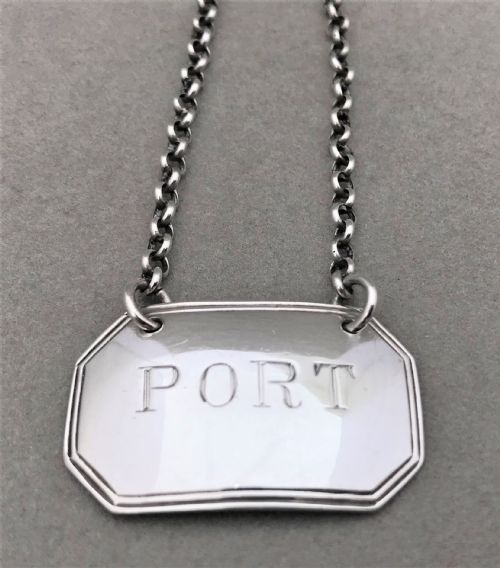 fig 1. A George III silver Port label