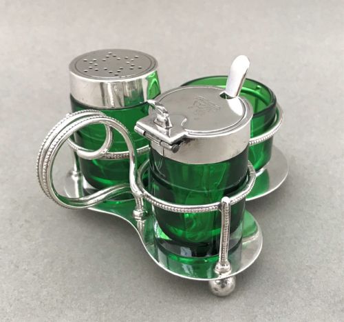 fig 1. A wonderful late Victorian silver cruet