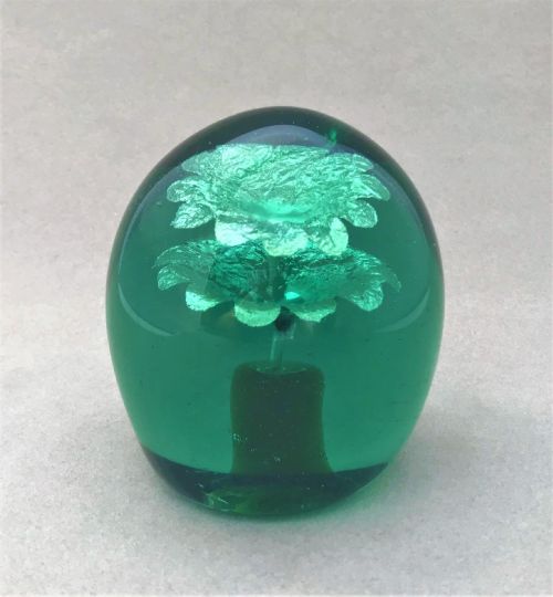 A Gorgeous Victorian Double Flower Glass Dump/paperweight